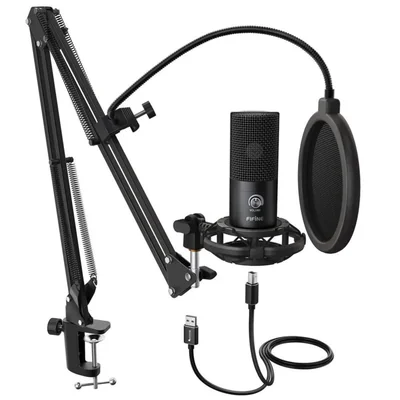 Micrófono USB de condensador para estudio FIFINE T669 con accesorios