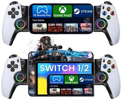 Controlador de juegos móvil KICKDOT MC50 Bluetooth RGB Turbo