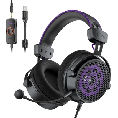 Auriculares gaming FIFINE H18V Lite de espalda abierta con sonido 7.1 y micrófono USB