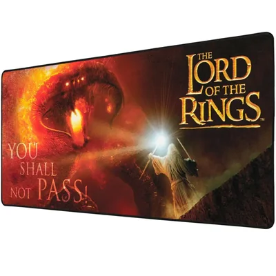 SUBSONIC - Alfombrilla de ratón XXL 90 x 40 cm - Alfombrilla gaming extragrande antideslizante - Tapete de escritorio - Licencia oficial (El Señor de