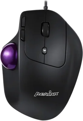 Mouse ergonómico con cable Perixx PERIMICE-520 de 8 botones