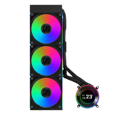 Enfriador líquido Lian Li Hydroshift II de 360 mm RGB para CPU pantalla LCD de 21 pulgadas