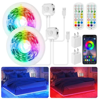 Tira LED Taormey 3 m RGB con sensor de movimiento – Pack de 2