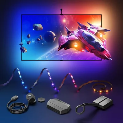 Kit de tira de luz Nanoleaf 4D V2 Multicolor 65" para TV