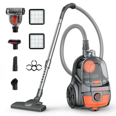 Aspiradora Aspiron 1600W Sin Bolsa con Filtro HEPA y Depósito de 3.7L