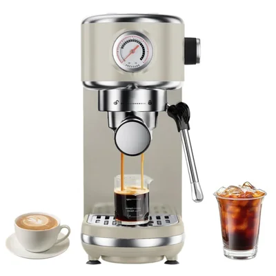 Máquina de espresso atatix de 20 bares con espumador de leche y tanque de 13 L