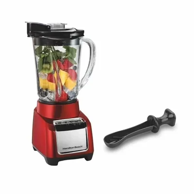 Licuadora Hamilton Beach 53519FG 1.4 Lt Jarra de Vidrio 5 Vel Roja
