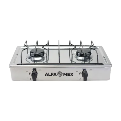 Parrilla de Gas Alfamex 2 Quemadores Gris 308