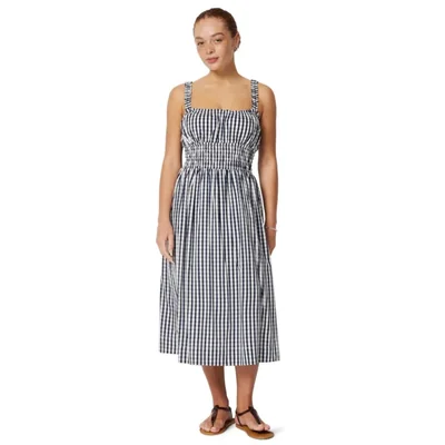 Vestido Amazon Essentials Sofia Grainge Vichy Azul Marino Talle Grande
