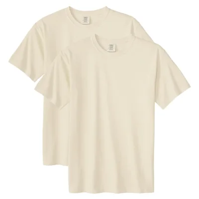 Camiseta Comfort Colors G1717/G1745 Heavyweight color marfil pack de 2 talla M