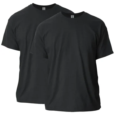 Remera Gildan G2000 Ultra Cotton Negra Pack de 2 5XL
