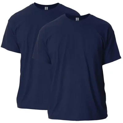 Remera Gildan G2000 Azul Marino Pack de 2 Talle Grande