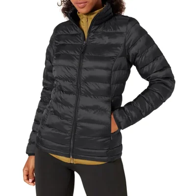 Chaqueta acolchada plegable resistente al agua para mujer