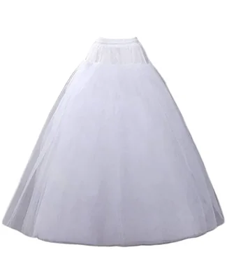 Falda de crinolina SuBleer estilo A-Line 4 capas 85‑140 cm Blanco/Negro