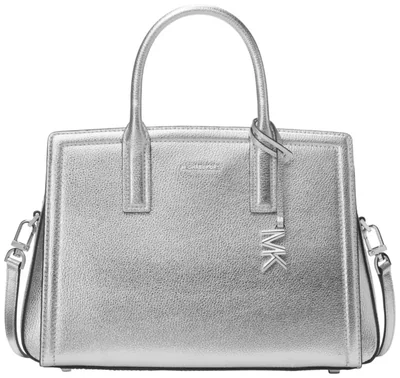 Bolso Michael Kors Laila Mediano en tono plateado