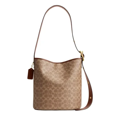 Bolso Coach Bleecker B4/TAN Brown 28 × 29 × 17 cm