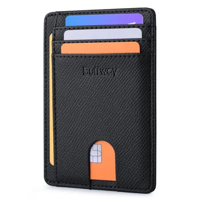 Cartera Buffway 8 cm RFID Galaxia Negra