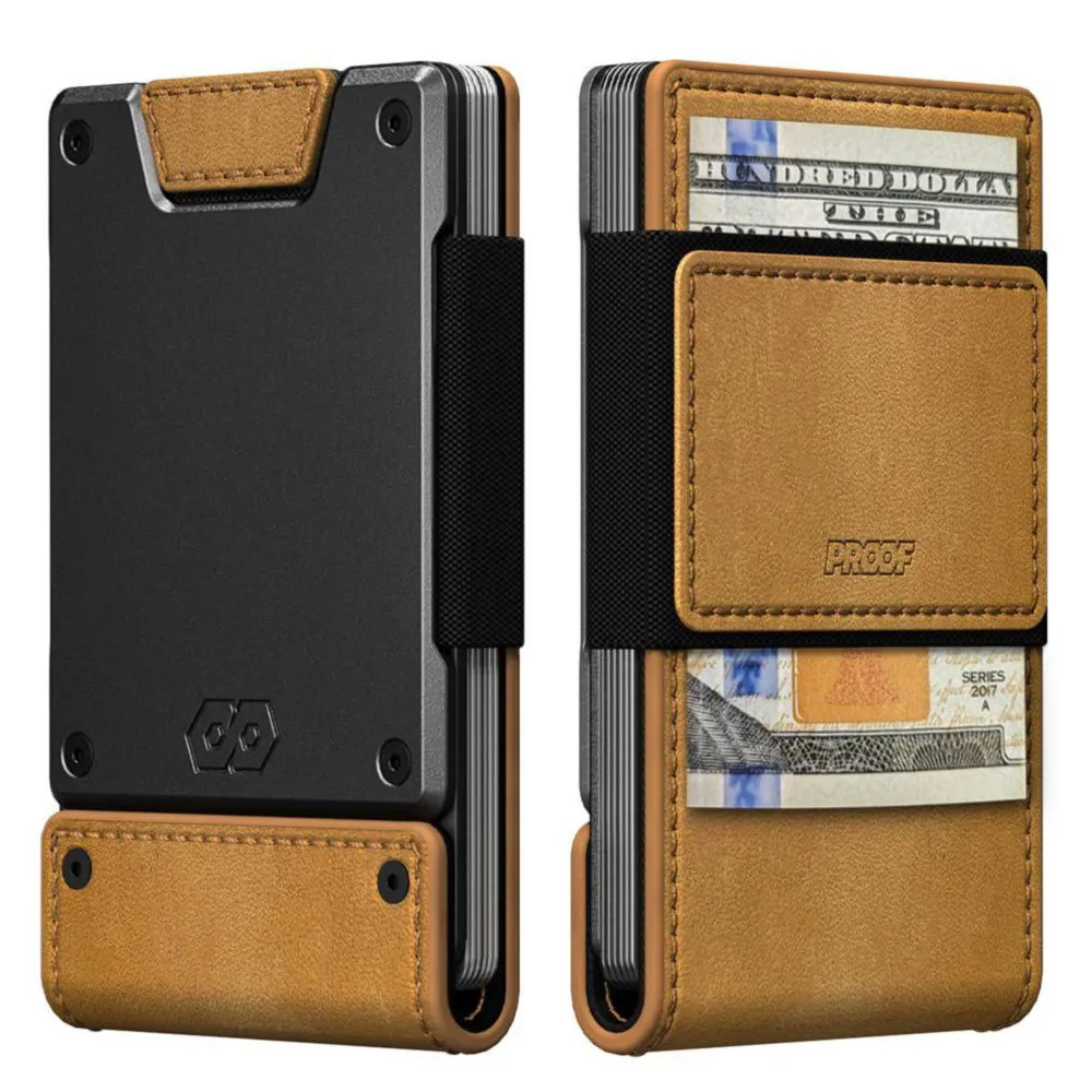 Cartera Ejecutiva PROOF de Cuero con Bloqueo RFID y Metal