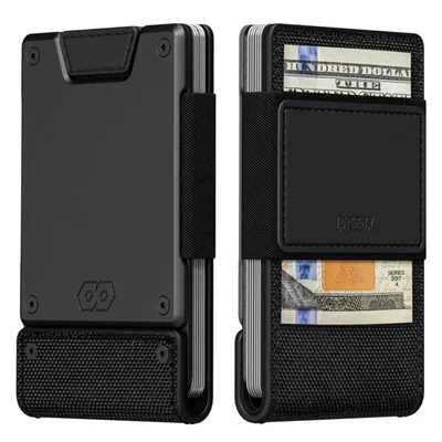 Cartera PROOF Monolith Bloqueo RFID Cuero y Metal