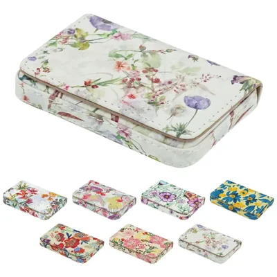 Tarjetero AI-DEE de cuero PU con estampado floral