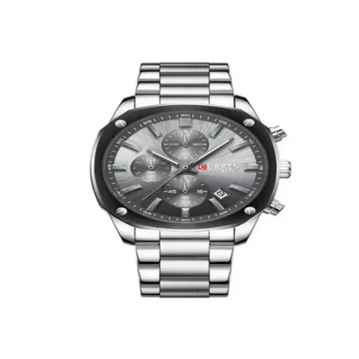 Reloj Curren 8490 KREe4201 Plateado Cuarzo Hombre