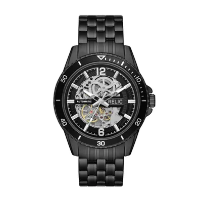 Reloj RELIC Lewis Automático Negro de Acero Inoxidable
