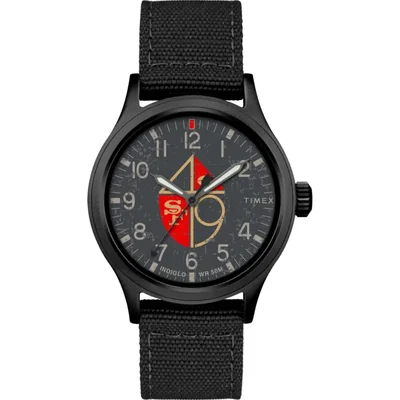 Reloj Timex NFL Scout 40 mm para hombre con correa de tela negra
