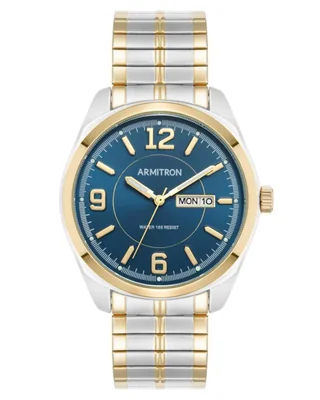 Reloj Armitron 20/4591 Esfera Azul Marino Día y Fecha Resistente al Agua 50M
