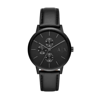 Reloj Armani Exchange AX2719 para Hombre de Cuero Negro 42mm