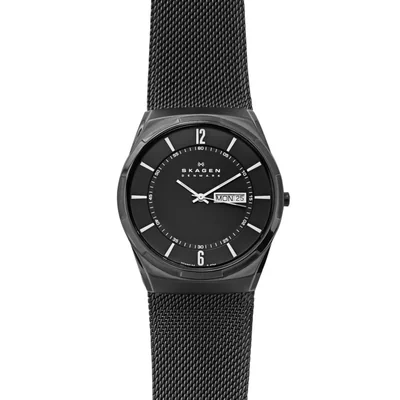 Reloj Skagen Melbye de titanio con tres manecillas para hombre