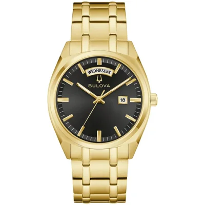 Reloj Bulova Surveyor Quartz 39mm Dorado con Manecillas Luminiscentes