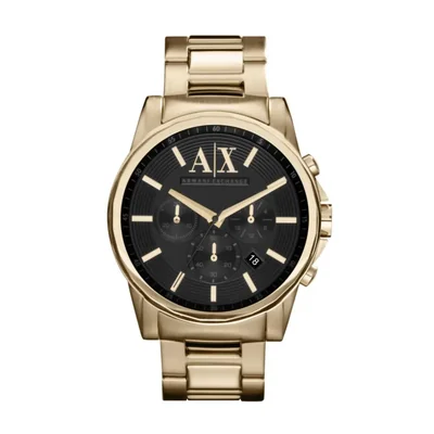 Reloj Armani Exchange Cronógrafo de Acero Inoxidable con Tono Dorado
