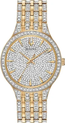 Reloj Bulova Crystal Phantom en tono dorado de 3 manecillas para hombre