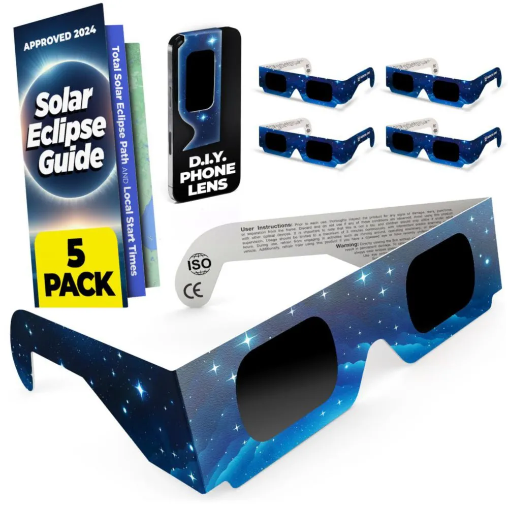 Gafas de Eclipse Solar Medical King - Pack de 5 CE/ISO