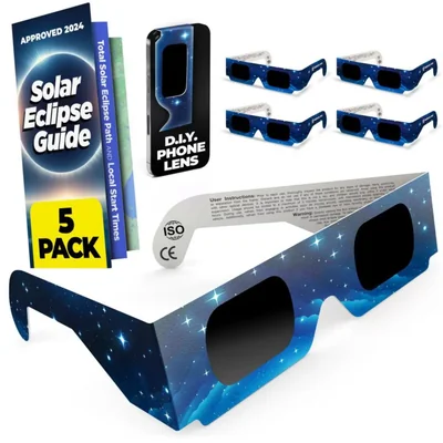 Gafas de Eclipse Solar Medical King - Pack de 5 CE/ISO