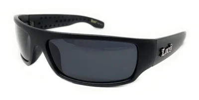 Gafas de Sol Locs Hardcore Negro Mate Rectangular
