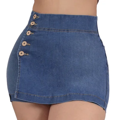 Falda Short Mezclilla Levanta Pompa Sea Brazil Mujer