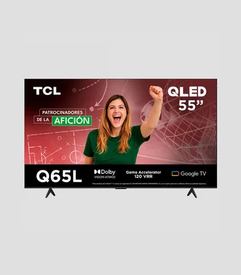 Pantalla 55 Pulgadas Plana QLED 4K Google TV 55Q65L