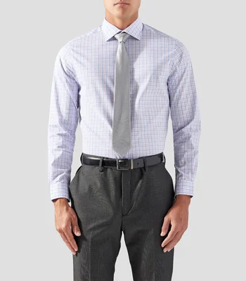 Camisa a cuadros manga larga Hombre