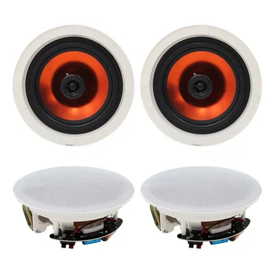 Altavoces de techo Herdio de 4" 480 W empotrables 2 pares