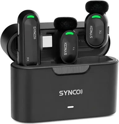 Micrófono SYNCO Mini Inalámbrico con IA y Cancelación de Ruido USB‑C