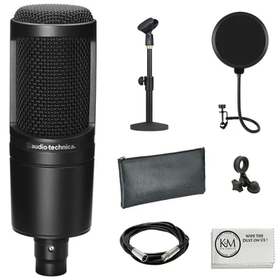 Micrófono Audio-Technica AT2020 Condensador Cardioide con Kit Completo