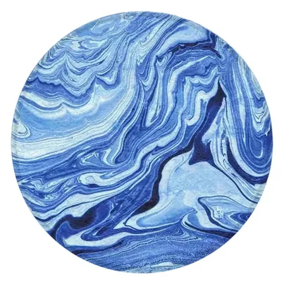 Alfombrilla de ratón HEVITDA redonda 20 cm azul acuarela
