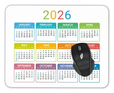 Alfombrilla de ratón Shuangyi 24 × 20 cm Diseño de calendario 2026
