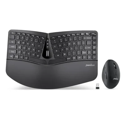 Set de Teclado y Mouse Perixx PERIDUO-606 Inalámbrico Ergonómico