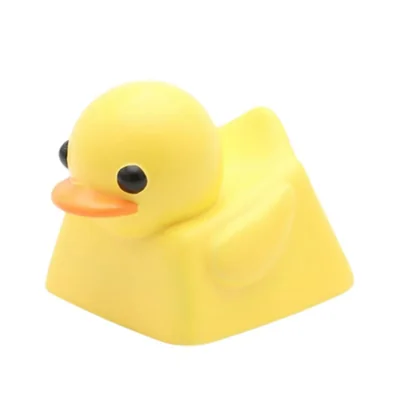 Keycap de resina RUMDS con diseño de pato caricaturesco para tecla ESC de teclado mecánico