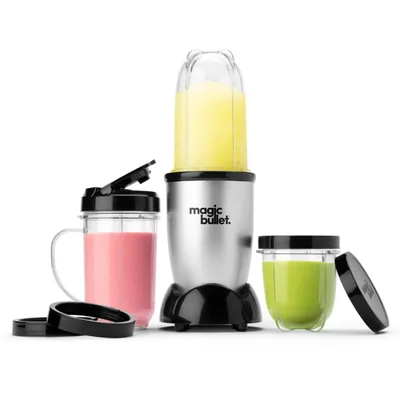 Juego de 11 piezas Blender Magic Bullet Small 250 W plateado
