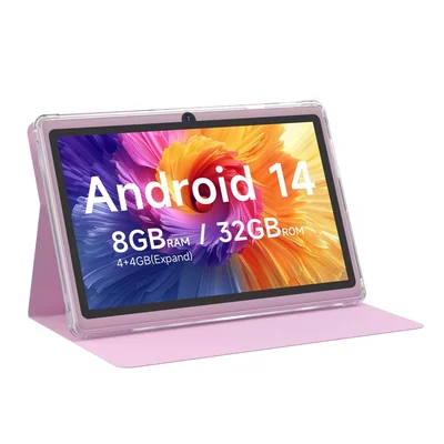 Tablet Cupeisi Android 14 7 Pulgadas 8 Gb De Ram 32 Gb De Almacenamiento Con Funda