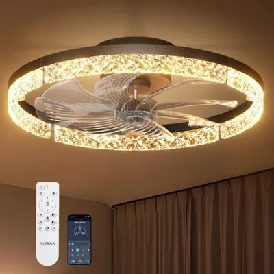 Ventilador de techo addlon 51 cm control remoto y LED regulable
