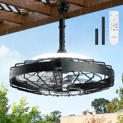 Ventilador de techo exterior Addlon 20" IP65 impermeable con control remoto